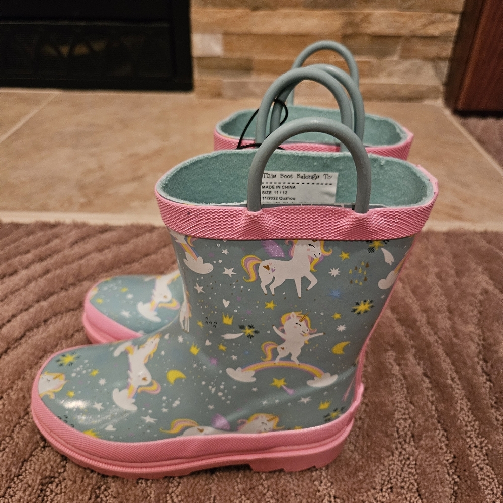 Lily & Dan Girls Rainboots size 11/12